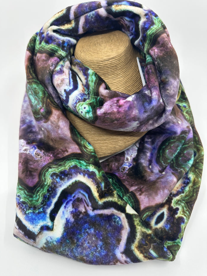 "Ayre" Velvet Infinity Scarf by Agate & Ayre