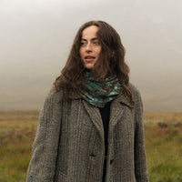 "Basalt" Velvet Infinity Scarf by Agate & Ayre