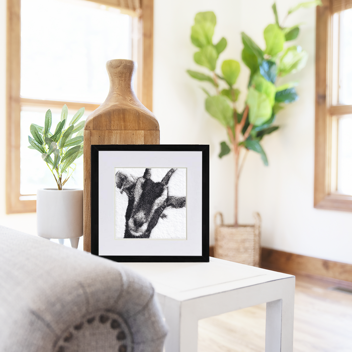 Billy the Goat embroidery by Catherine Browne