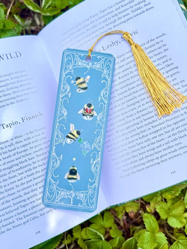 Bee Bookmark with Tassel by Natacha Chohra
