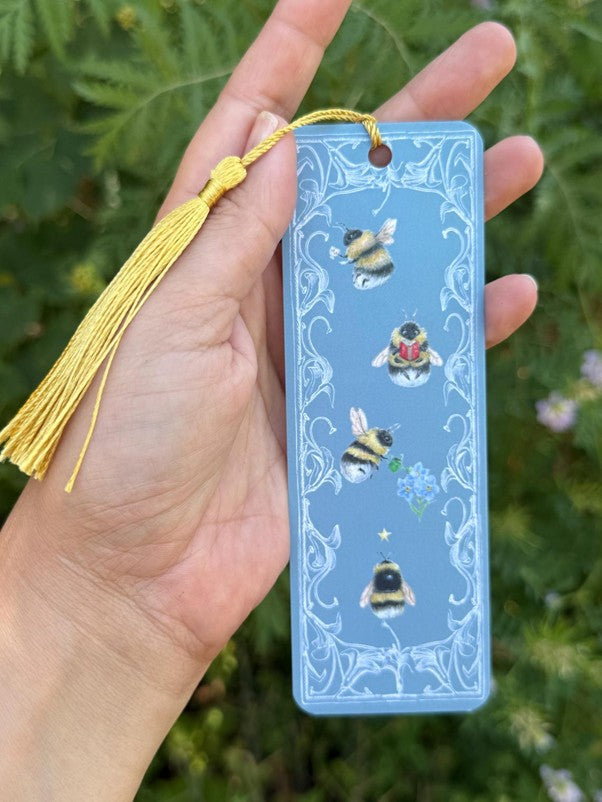 Bee Bookmark with Tassel by Natacha Chohra