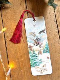 Owl Post Christmas Bookmark with Tassel by Natacha Chohra
