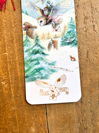 Owl Post Christmas Bookmark with Tassel by Natacha Chohra