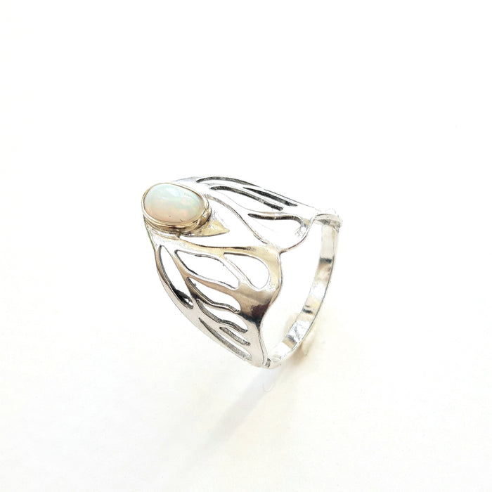'Butterfly' Ring with Opal by Chloe Romanos