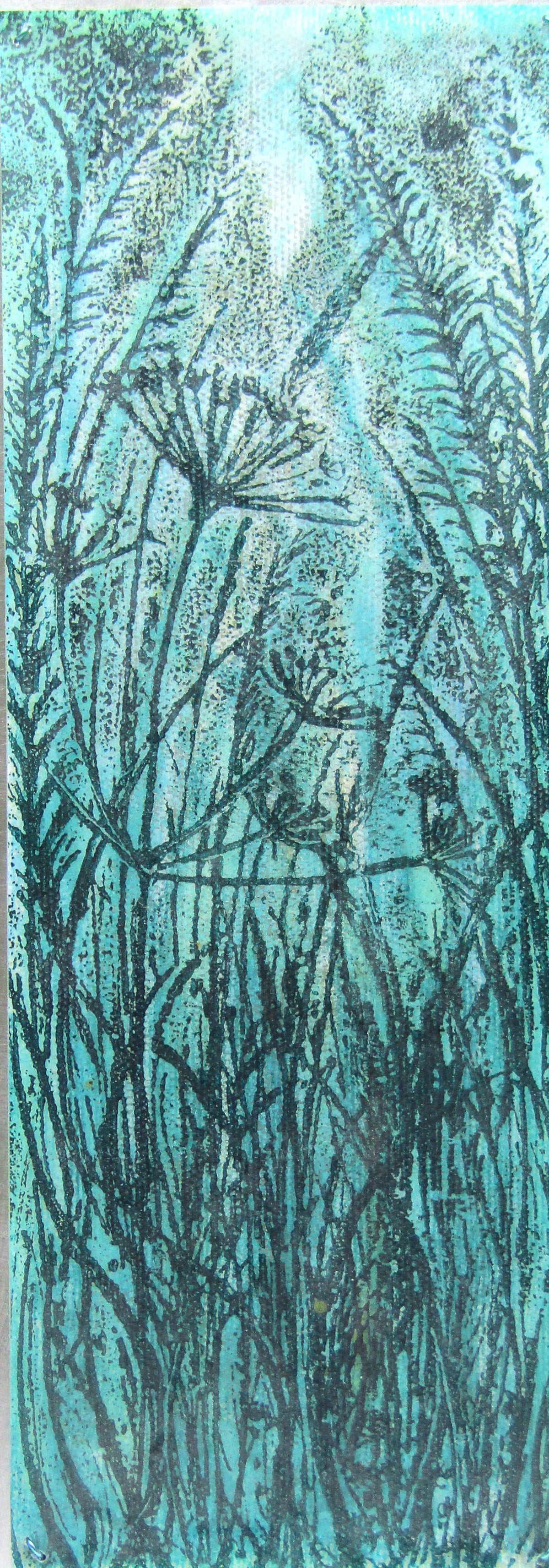 Recycled plastic on aluminium by Anna Roebuck