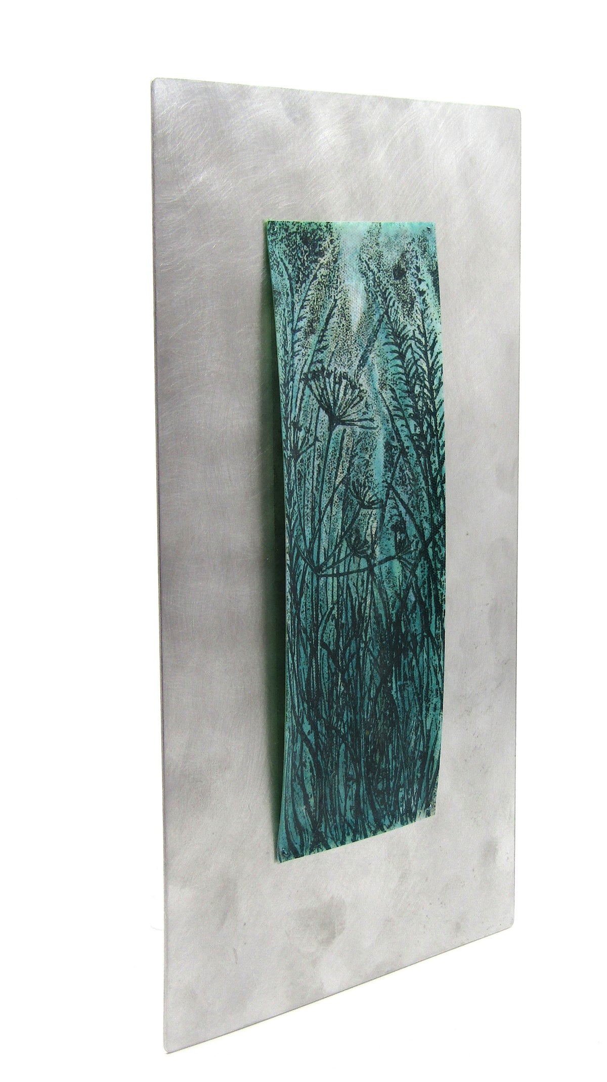 Recycled plastic on aluminium by Anna Roebuck
