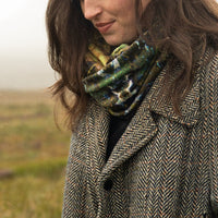 "Cairngorm" Velvet Infinity Scarf by Agate & Ayre