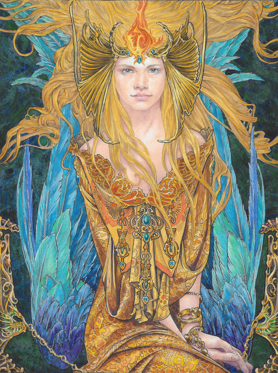 Captive Angel - Signed Print by Ed Org