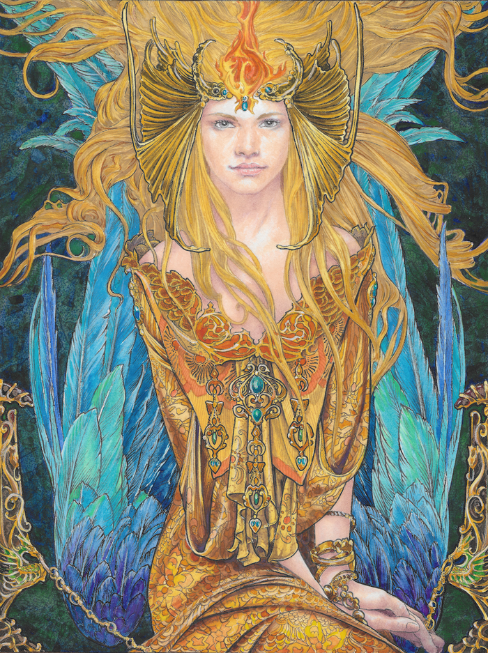 Captive Angel - Signed Print by Ed Org