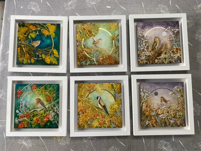 Golden Visitor - original watercolour painting by Clare Tebboth