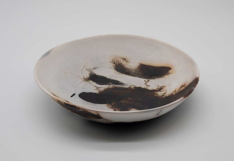 Saggar Fired Porcelain Dish by Laura Gibbs