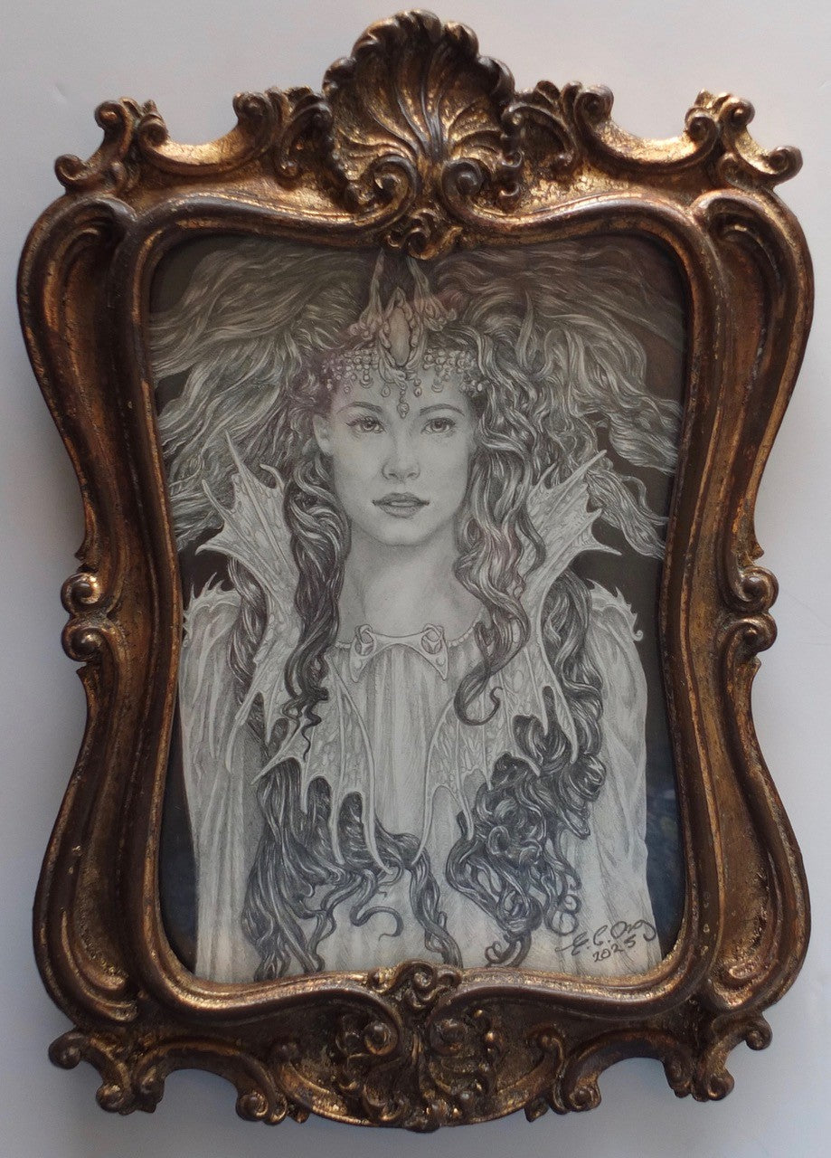 Faery Study I - Original Pencil Drawing by Ed Org