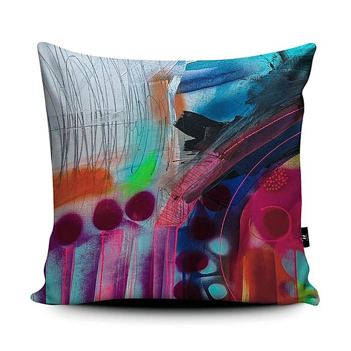 Just for the Joy of It - cushion with design by Amy Huitson