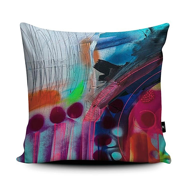 Just for the Joy of It - cushion with design by Amy Huitson