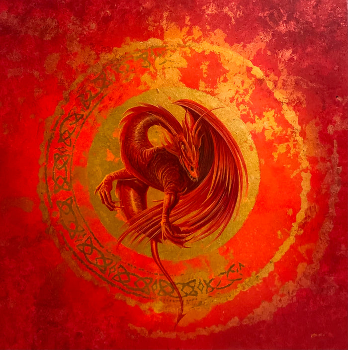 Flame - Hand Embellished Signed Limited Edition Print by Mark Duffin