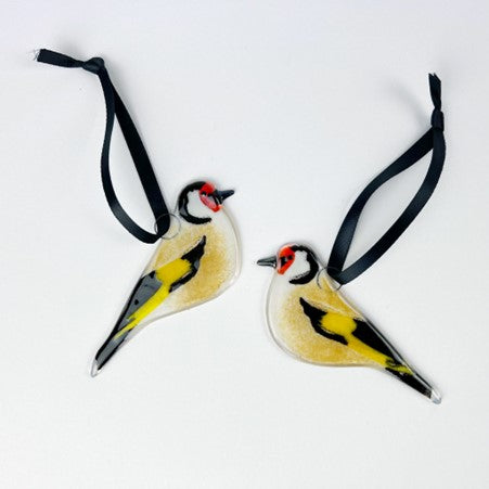 Goldfinch Glass Decoration by Marc Peters