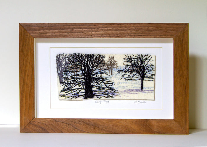Gunby Trees - freemotion embroidery by Sue Nicholls