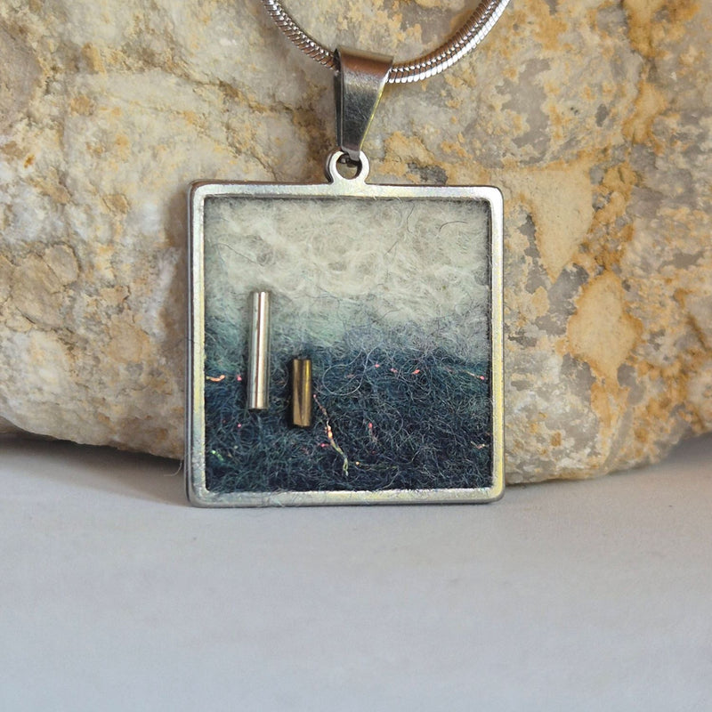 Merino Wool Pendant (HFFP02) by Heidi Fenn