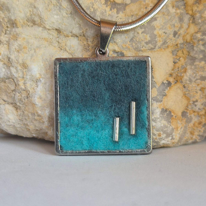 Merino Wool Pendant (HFFP03) by Heidi Fenn
