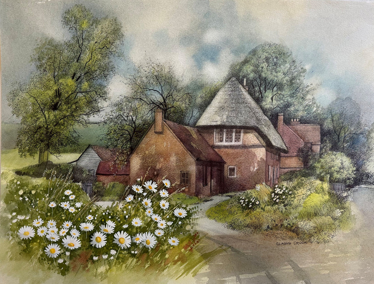 Hampden Bottom Forge - original painting by Gladys Crook
