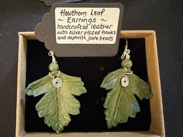 Hawthorn Leaf Earrings