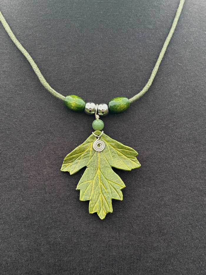 Hawthorn Leaf Necklace
