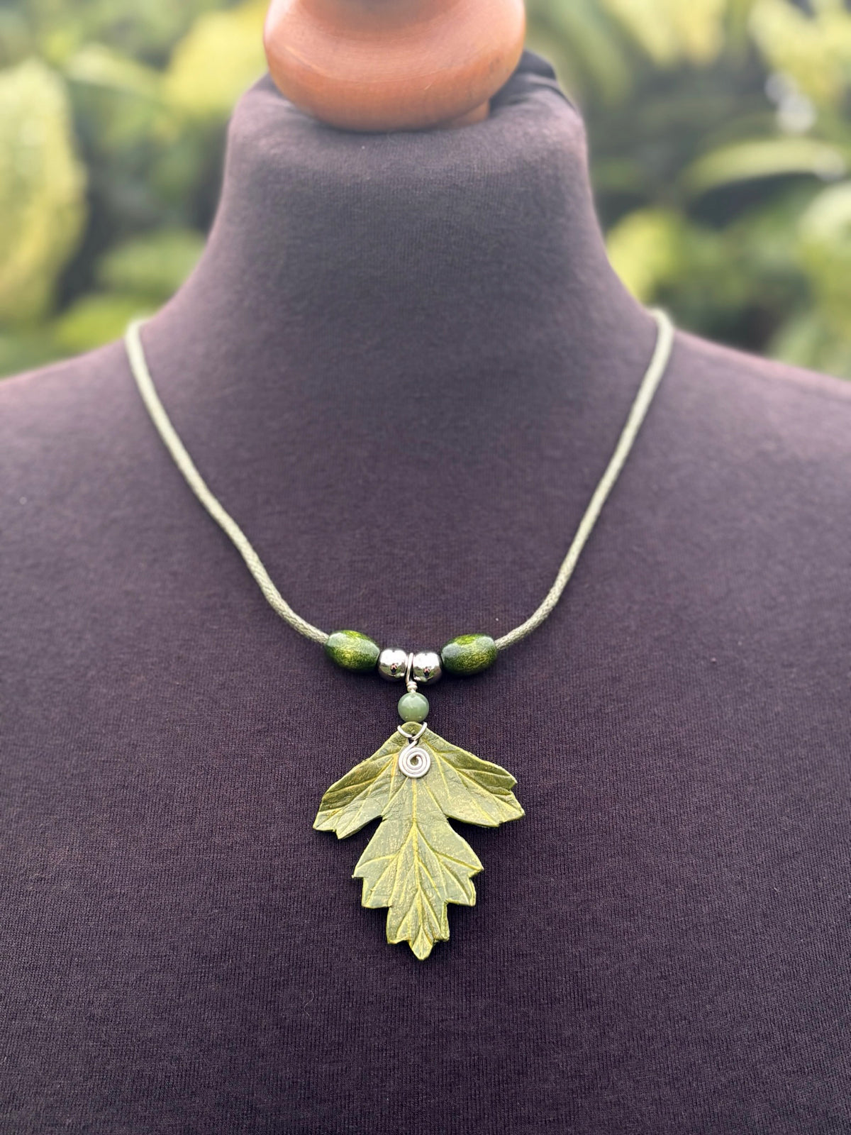 Hawthorn Leaf Necklace