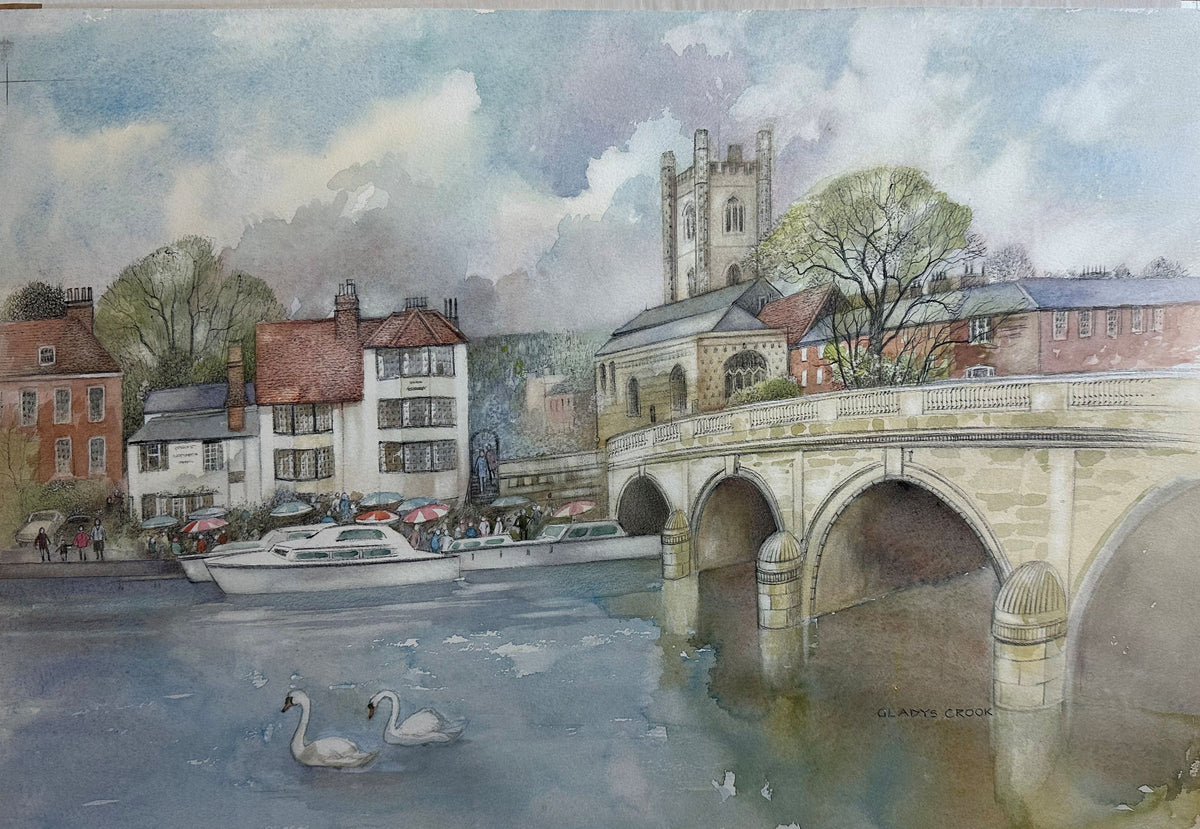 Henley-on-Thames - original painting by Gladys Crook