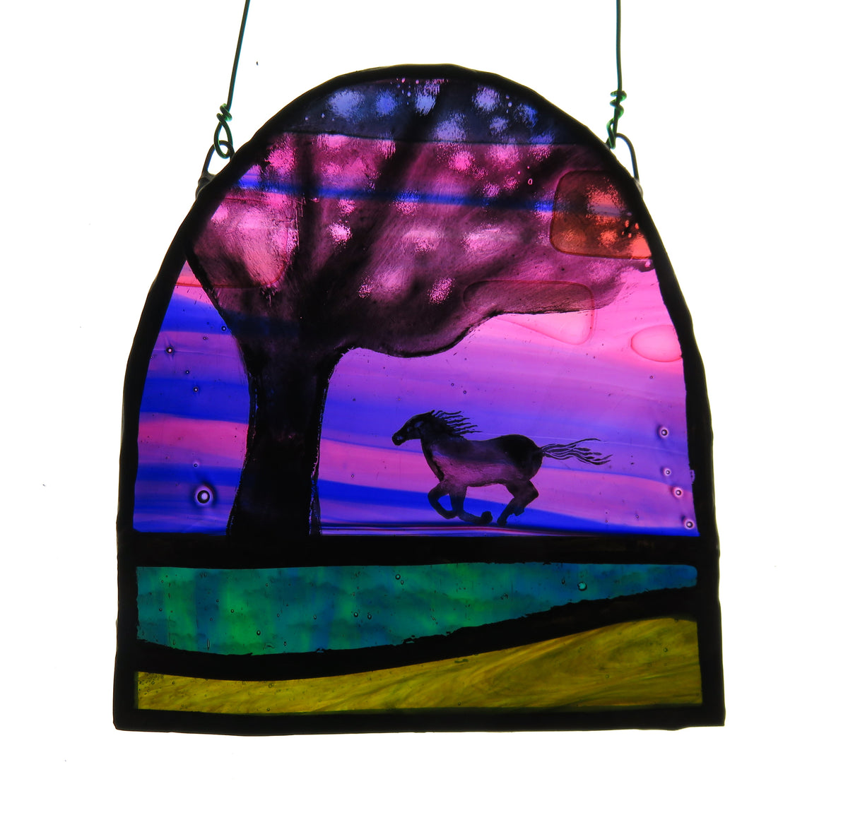"Horse" - Stained Glass Panel by Debra Eden