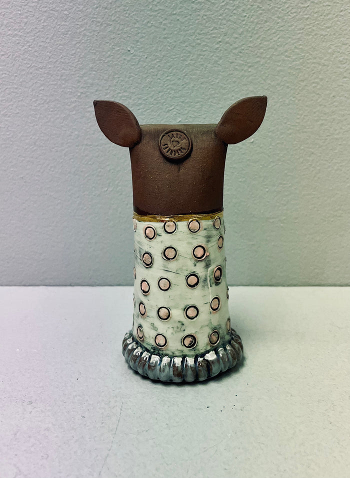 Small Dog - Ceramic Sculpture by Sarah Saunders