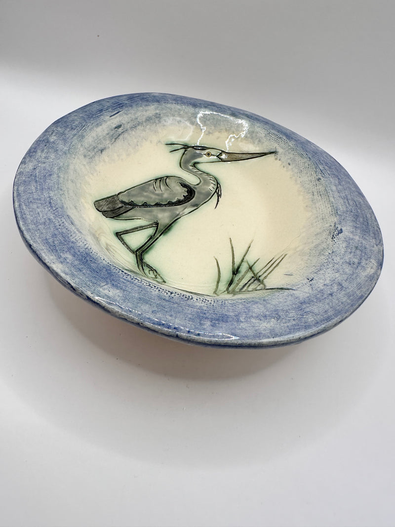 Heron Dish by Jeanne Jackson