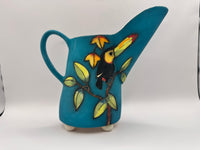 Toucan & Bee-Eater Design Large Jug in Teal with by Jeanne Jackson