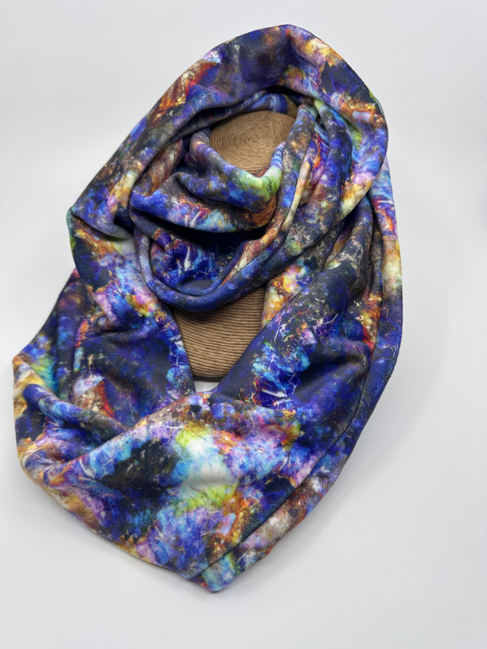 "Labradorite" Velvet Infinity Scarf by Agate &  Ayre