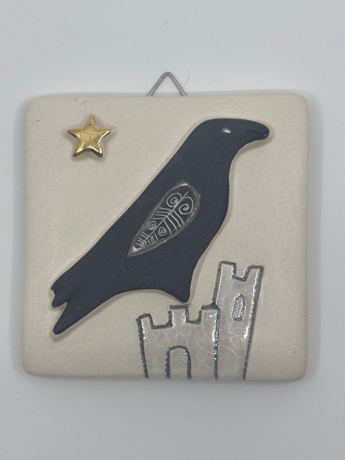 Raven & Castle Design Hanging Tile by Sophie Smith (SS97)