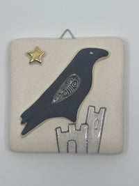 Raven & Castle Design Hanging Tile by Sophie Smith (SS97)