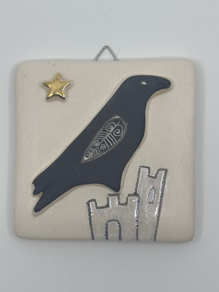 Raven & Castle Design Hanging Tile by Sophie Smith (SS97)