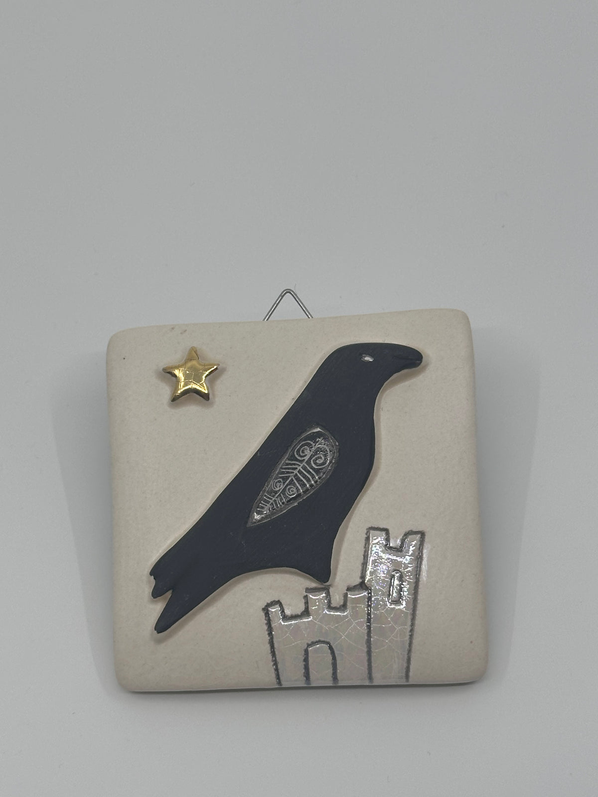 Raven & Castle Design Hanging Tile by Sophie Smith (SS97)