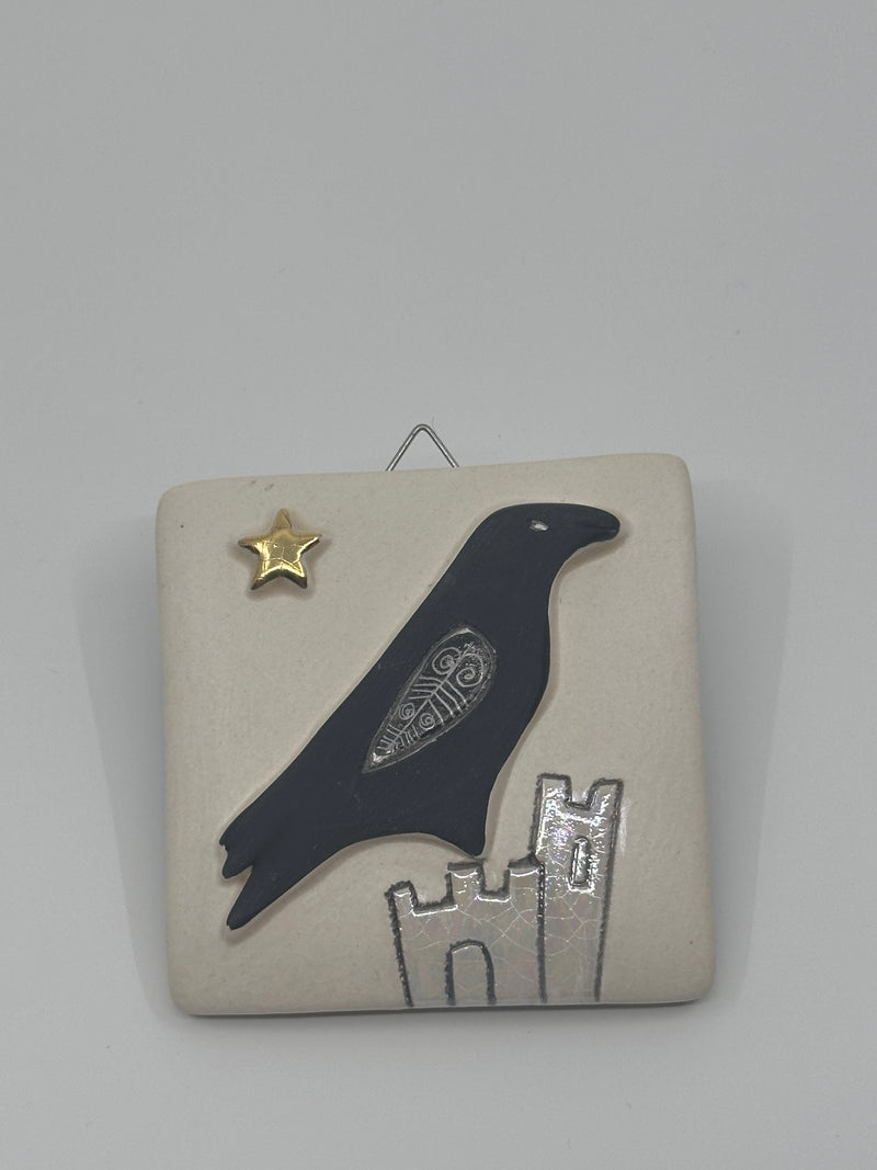 Raven & Castle Design Hanging Tile by Sophie Smith (SS97)