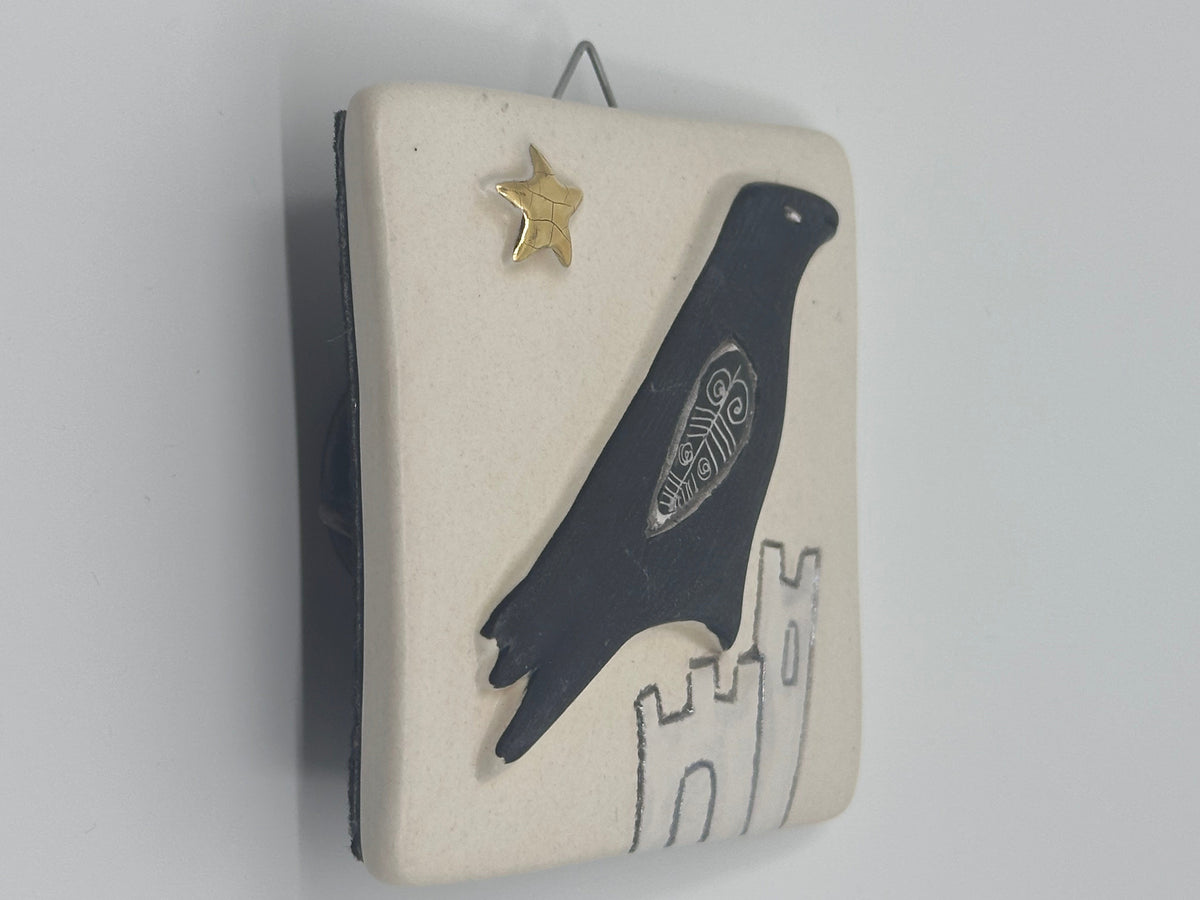 Raven & Castle Design Hanging Tile by Sophie Smith (SS97)