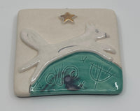 Running Fox Design Hanging Tile by Sophie Smith (SS106)