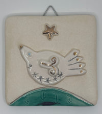 Bird & Star Design Hanging Tile by Sophie Smith (SS111)