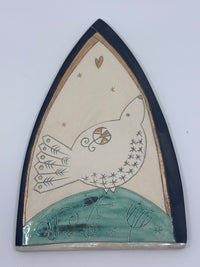 Bird on Hill Plaque by Sophie Smith (SS112)