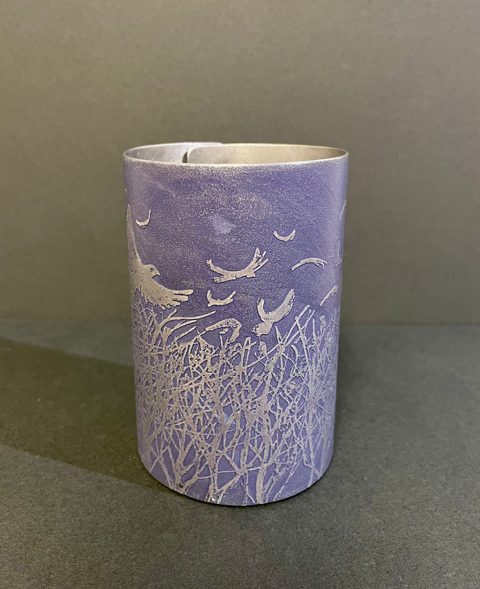 Purple Rookery Vessel by Anna Roebuck