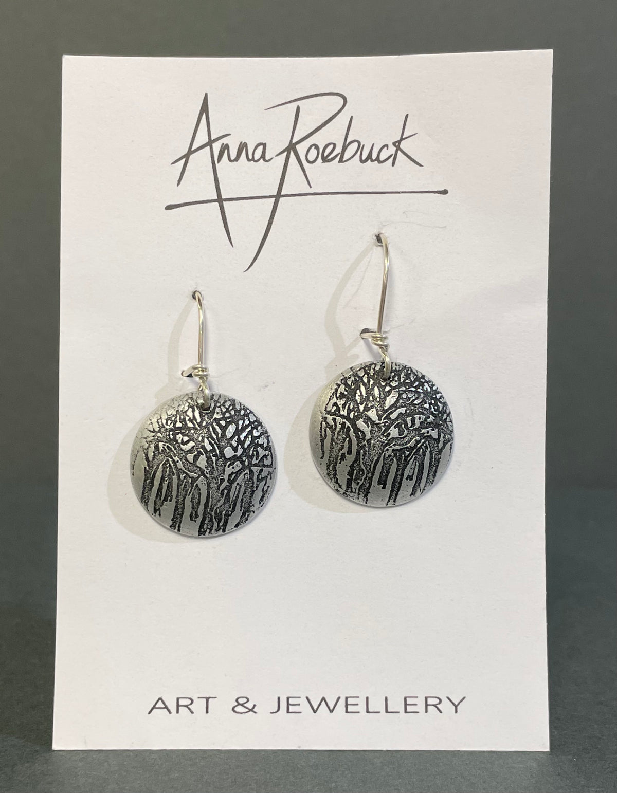 Trees Aluminium earrings by Anna Roebuck
