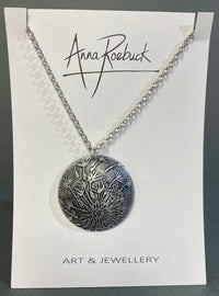 Dandelion Dark Aluminium Pendant by Anna Roebuck