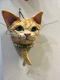 'Ginger Cat Head' hand-sculpted by Emily Stracey