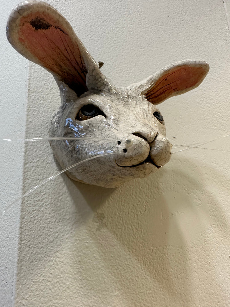 'Hare Head' hand-sculpted by Emily Stracey