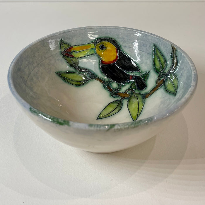Small Toucan Bowl by Jeanne Jackson