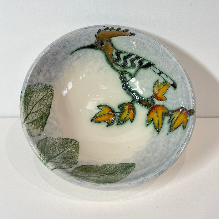 Small Hoopoe Bird Bowl by Jeanne Jackson