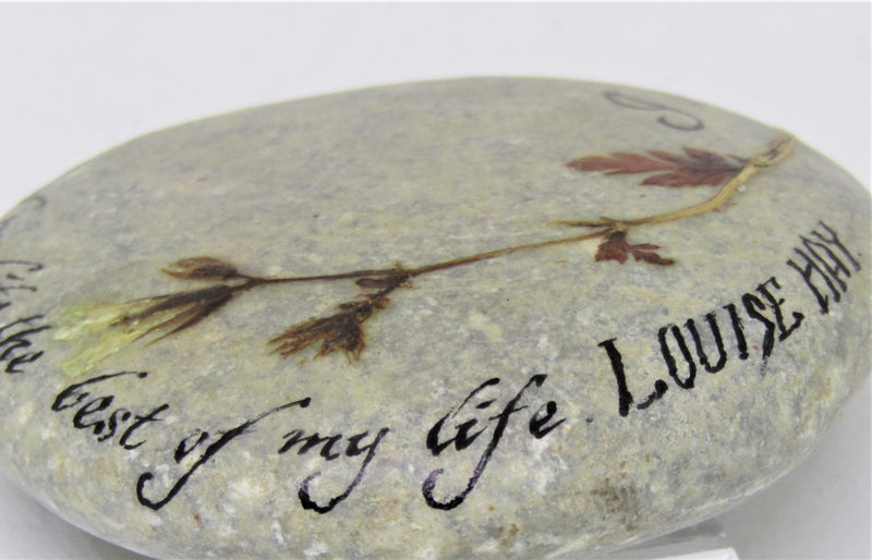 Hand painted stone by Alexis Penn Carver